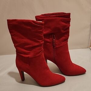 Red Heeled Boots for Women